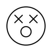 Dizzy Face Icon Design vector