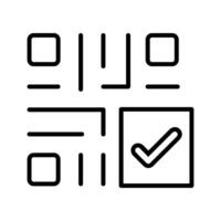 QR Code Checkout Icon Design vector