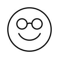 Nerd Face Icon Design vector