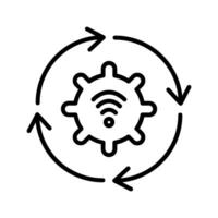 Automated Process Icon vector