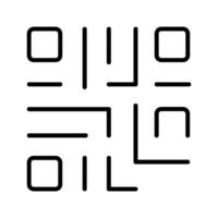 QR Code Icon Design vector