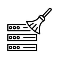 Data Cleaning Icon vector