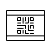 QR Code Business Card Icon Design vector