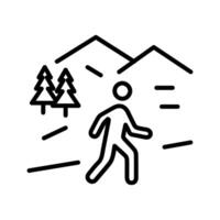 Nature Walk Icon vector