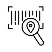 Barcode Tracking Icon Design vector