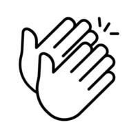 Clapping Hands Icon Design vector