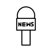 News Microphone Icon Design vector