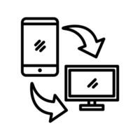 Synchronization Icon Design vector