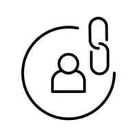 Contact Links Icon Design vector