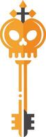 illustration of an Key Spooky Halloween vector