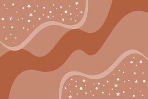 abstract background with brown gradient colors and stars vector
