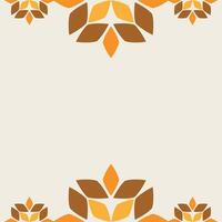 floral frame with floral element vector