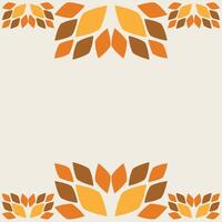 floral frame with floral element vector