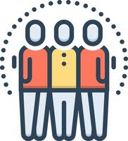 Color icon for support vector