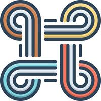 Color icon for design vector