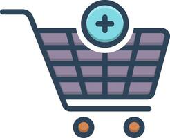 Color icon for add vector