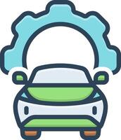 Color icon for service vector