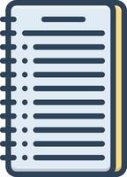 Color icon for resolution vector