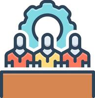 Color icon for man vector