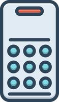 Color icon for dial vector
