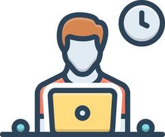 Color icon for developer vector