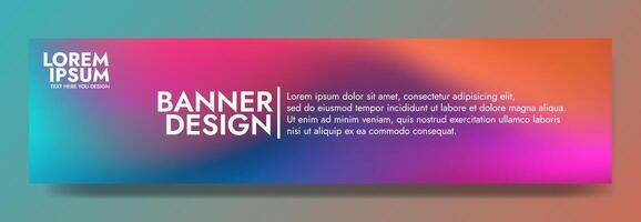 Vibrant mesh wave blur banner template, featuring multi color design. Perfect for promotional banners, social media posts, brochures, and presentation graphics vector