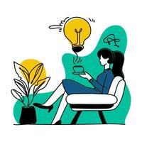 Upgrade your Employee Assistance communications with our impactful flat illustrations that are sure to elevate your messaging vector