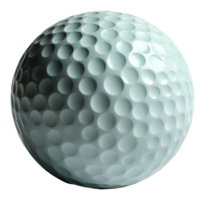 Textured golf ball on a plain surface, cut out - stock . png