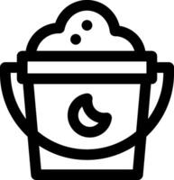 sand bucket illustration design vector
