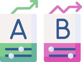 ab testing illustration design vector