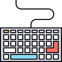 computer keyboard illustration design vector