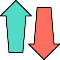 double arrow illustration design vector