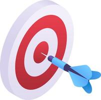 dart board illustration design vector