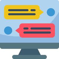desktop computer illustration design vector