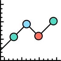 line graph illustration design vector