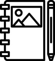 write illustration design vector