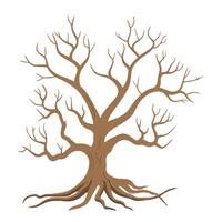 Tree Branch isolated, Tree Clipart, Tree logo, Tree with root illustration vector