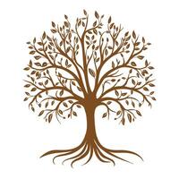 Tree Branch isolated, Tree Clipart, Tree logo, Tree with root illustration vector