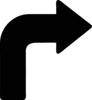 a black and white arrow pointing to the left vector