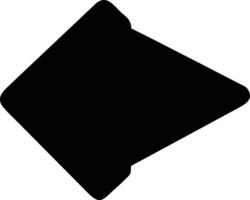a black arrow pointing down on a white background vector