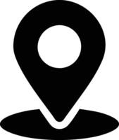 a location marker icon on a white background vector