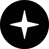 a black and white star icon on a white background vector