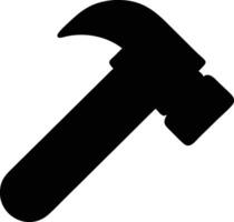 a hammer icon on a white background vector