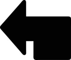 an arrow pointing down on a white background vector