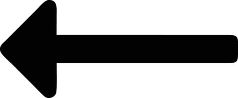 a black arrow pointing down on a white background vector