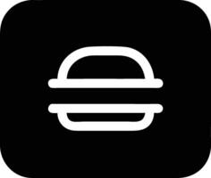 a hamburger icon on a black background vector