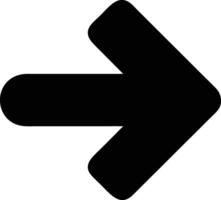 an arrow pointing left is shown in black vector