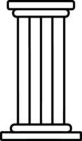 a column with four columns on it vector