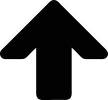 an arrow pointing up on a white background vector