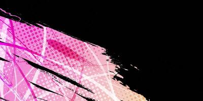 Abstract Background with Pink and Yellow Gradient Brush Texture and Halftone Effect. Grunge Sport Background, for Event Banner or Poster Design vector